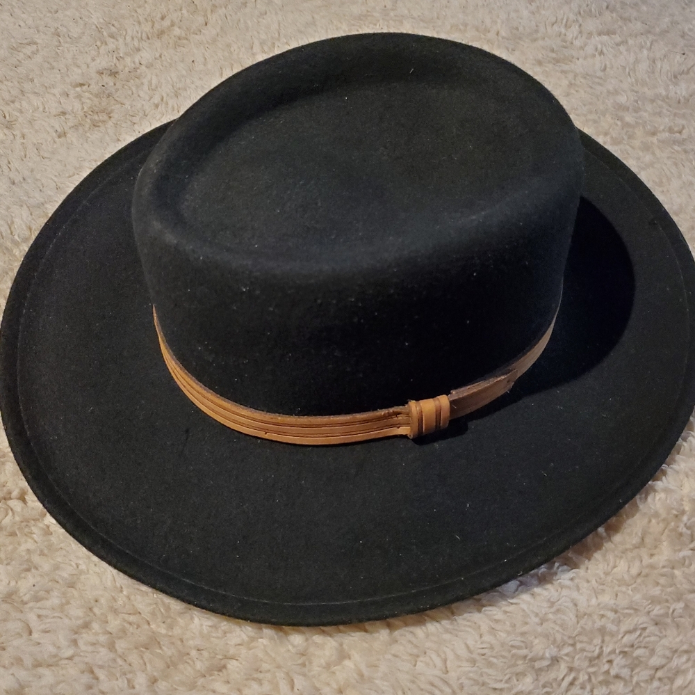Dorfman Pacific 100% Wool Felt Black Crushable hat